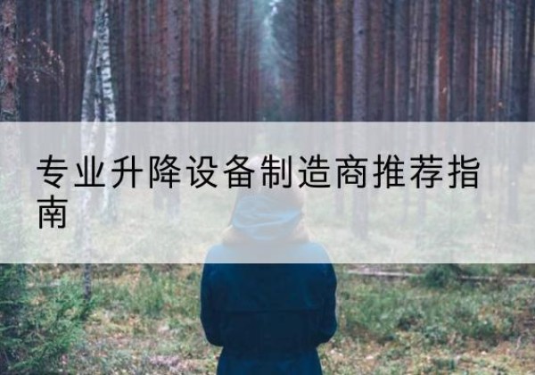 无为电动剪叉升降平台厂家-专业升降设备制造商推荐指南
